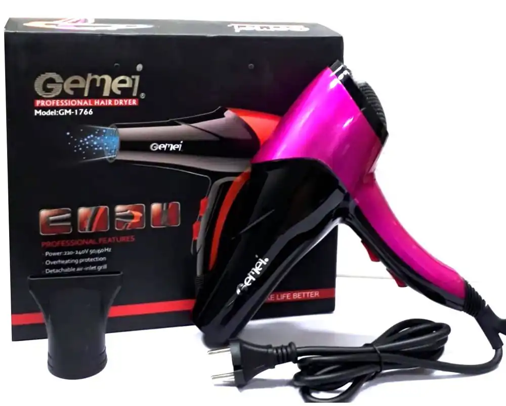 Professional Hair Dryer Gemei GM-1766: Experience Salon Quality at Home with Gemei GM-1766 Shop Online | ido.lk