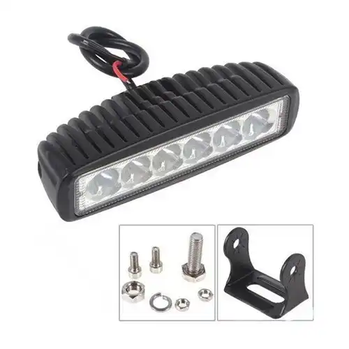 18W LED Work Light Bar Fog Lamp For Off Road SUV Car @ido.lk