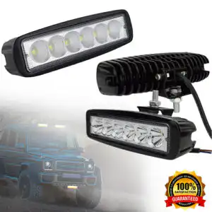 18W LED Work Light Bar Fog Lamp For Off Road SUV Car in Sri Lanka@ ido.lk