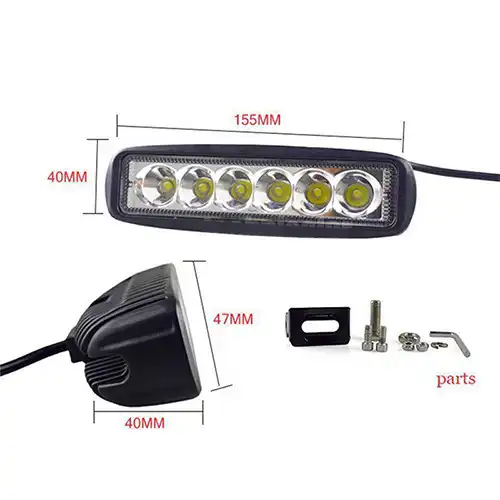 18W LED Work Light Bar Fog Lamp For Off Road SUV Car - Image 3
