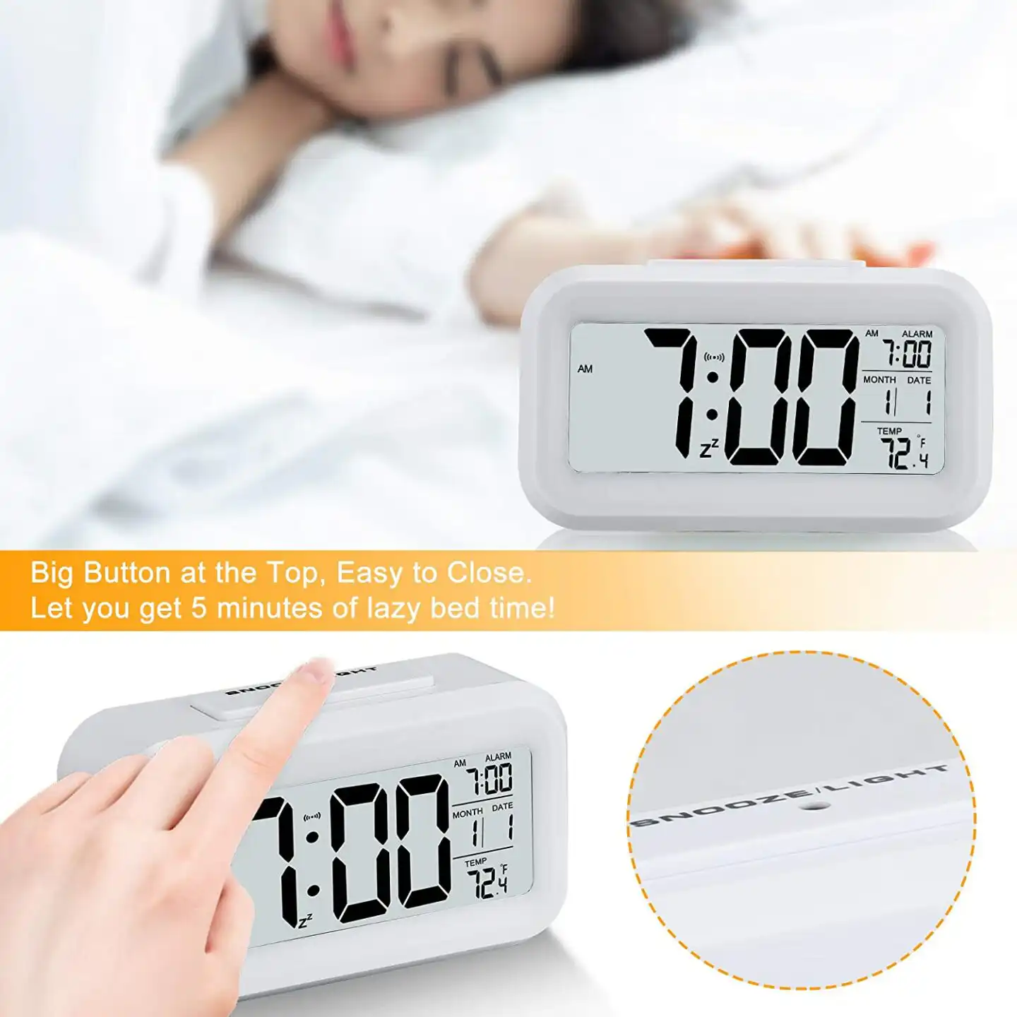 LCD Display Digital Alarm Clock: Buy Battery Powered Alarm Clock Best Price in Sri Lanka | ido.lk