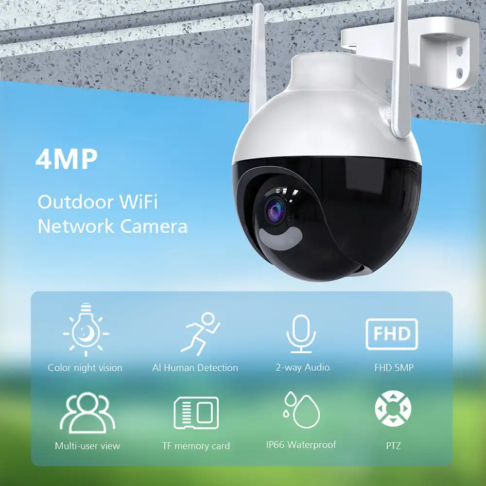 4MP PTZ Wifi IP Camera: Buy ICsee Wifi Camera Best Price in Sri Lanka | ido.lk