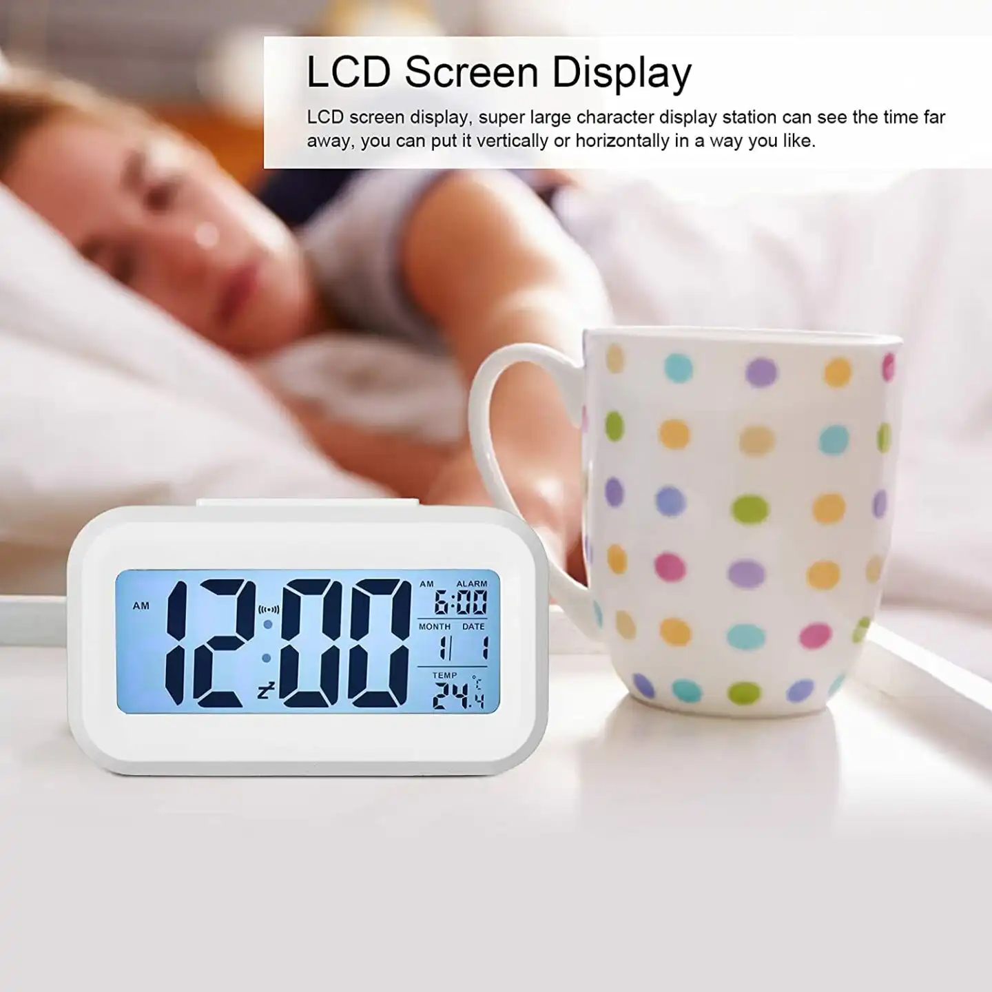 LCD Display Digital Alarm Clock: Buy Battery Powered Alarm Clock Best Price in Sri Lanka | ido.lk