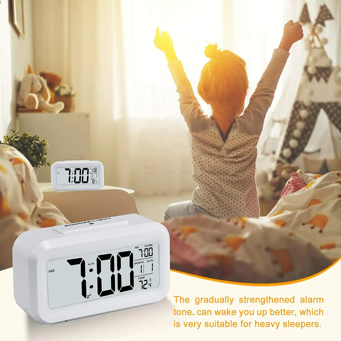 LCD Display Digital Alarm Clock: Buy Battery Powered Alarm Clock Best Price in Sri Lanka | ido.lk