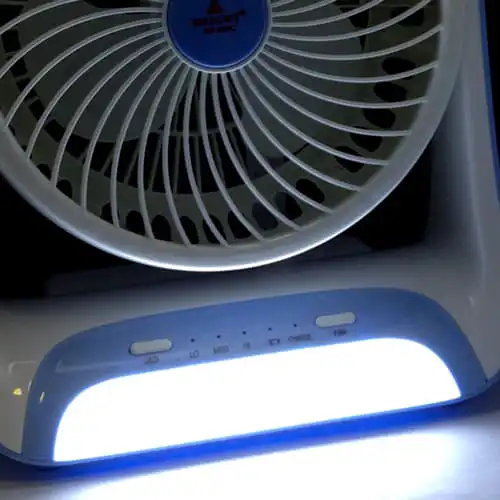 Rechargeable Mini Fan With Light: Bright Rechargeable Mini Fan With Light BR66RC Best Price in Sri Lanka | ido.lk