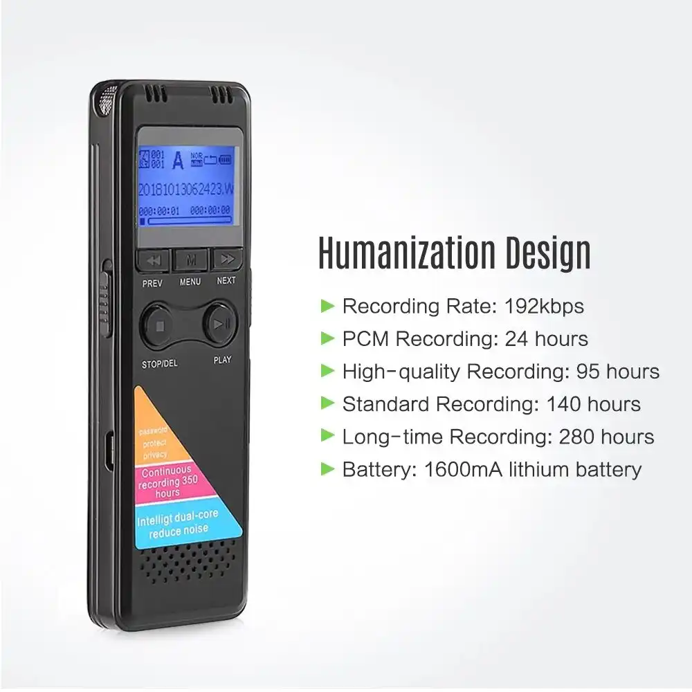 Professional Digital Voice Recorder: Buy Rechargeable long time Audio Recorder MP3 Player Voice Control Digital Voice Recorder for Meetings Best Price in Sri Lanka | ido.lk