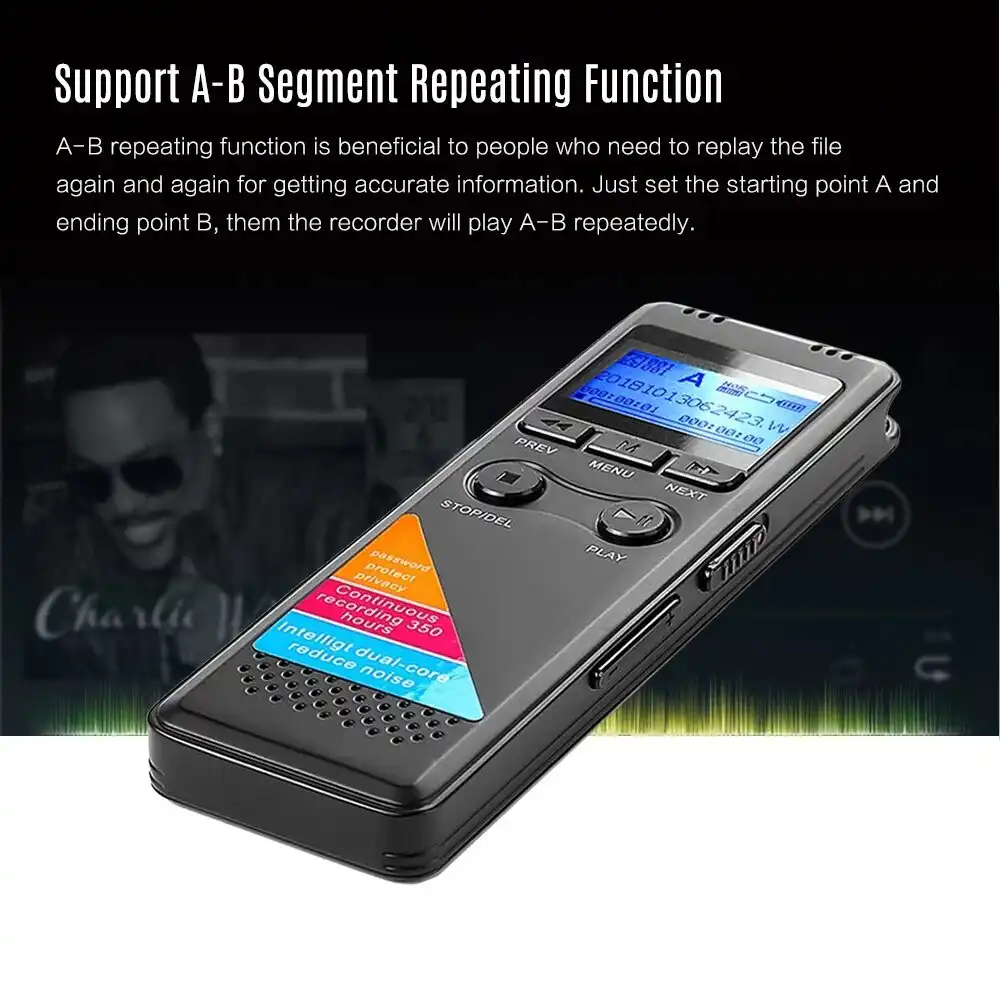 Professional Digital Voice Recorder: Buy Rechargeable long time Audio Recorder MP3 Player Voice Control Digital Voice Recorder for Meetings Best Price in Sri Lanka | ido.lk