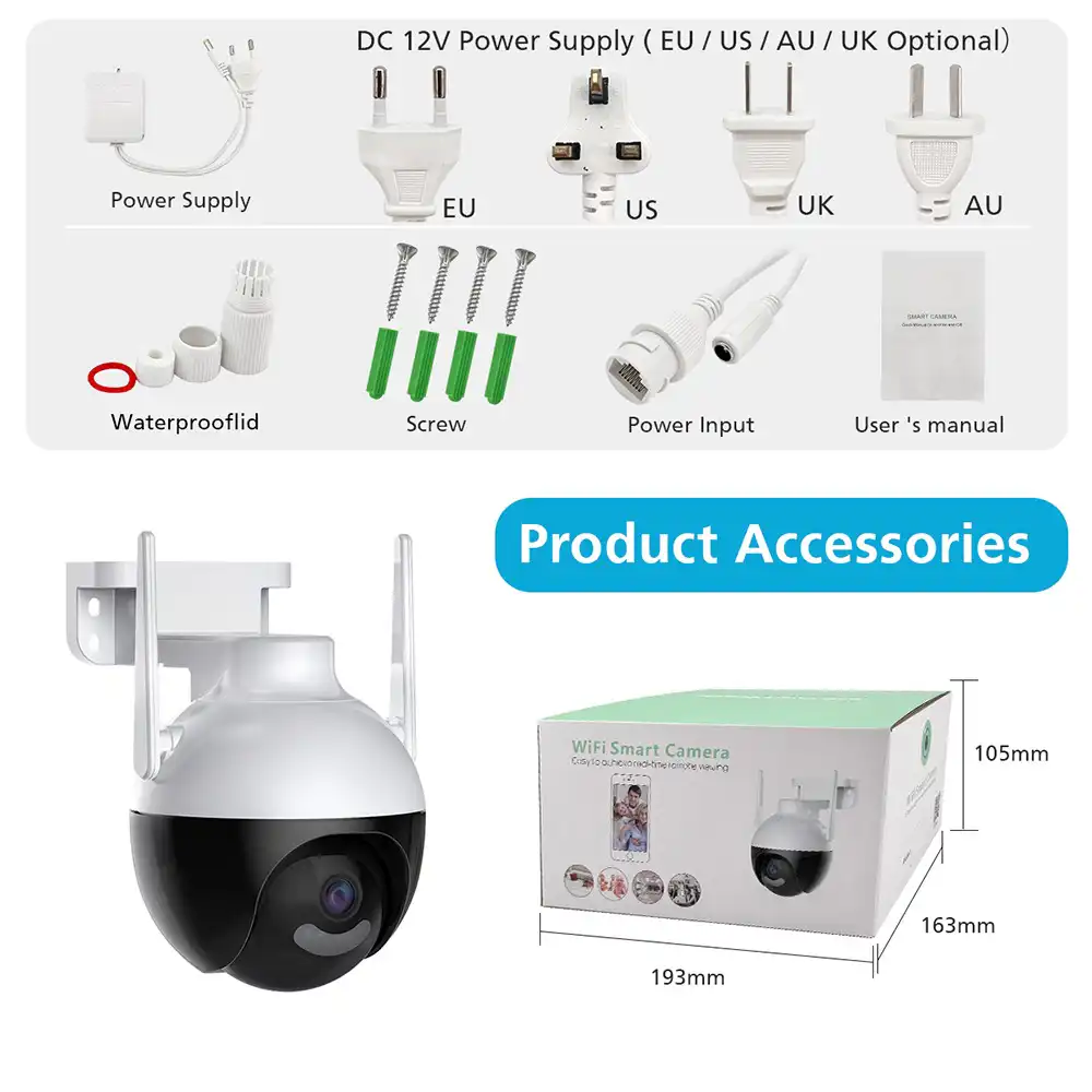 ICsee 4MP PTZ Wifi IP Camera in Sri Lanka@ido.lk