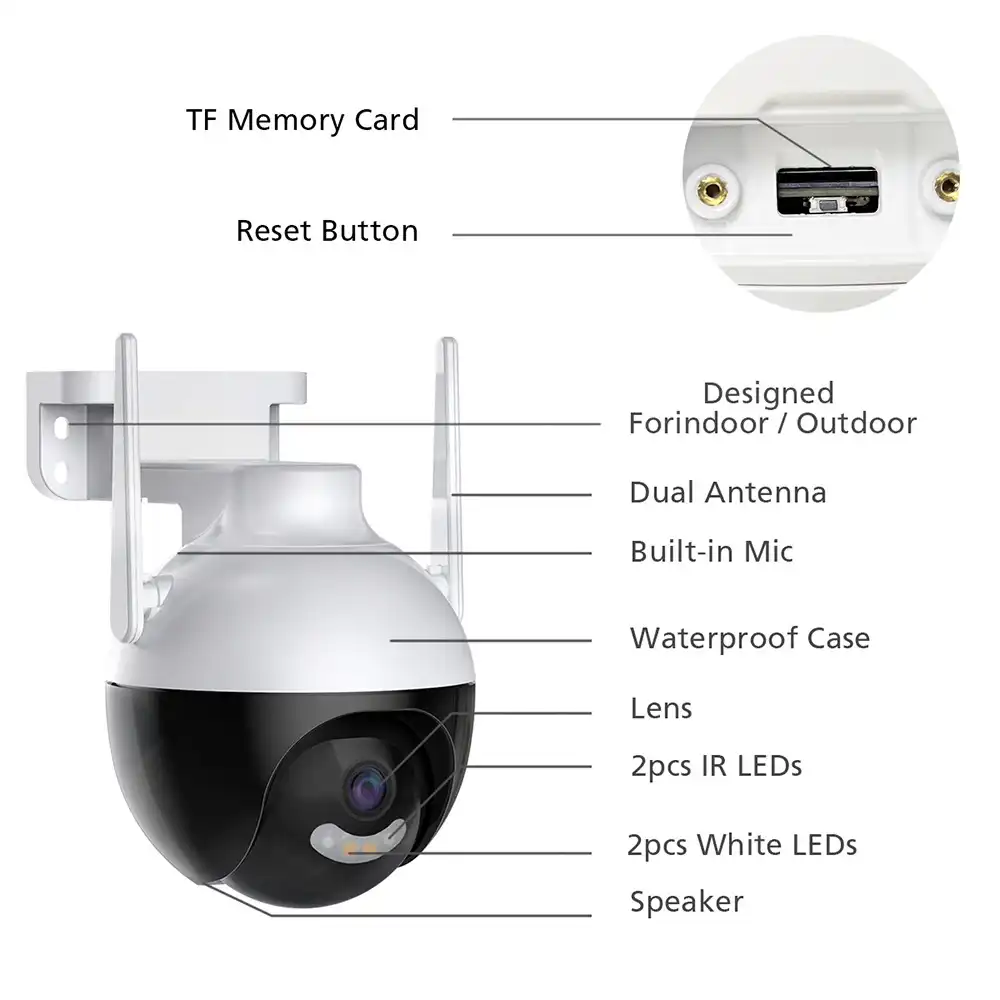 Icsee 4MP PTZ Wifi IP Camera in Sri Lanka ido.lk