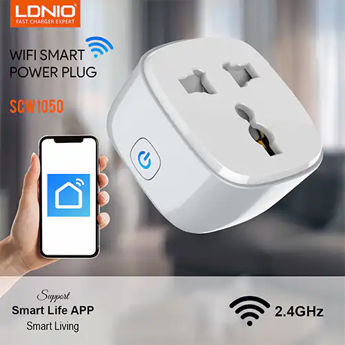 LDNIO WiFi Smart Power Plug Wall Socket @ido.lk