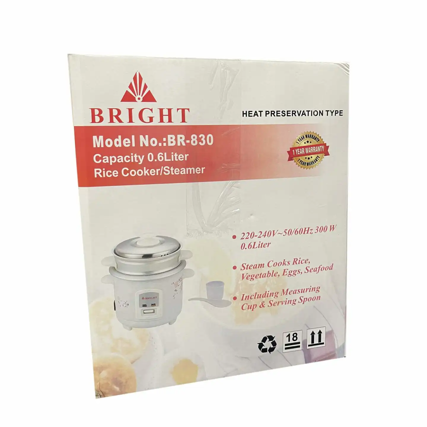 Small Rice Cooker 0.6 liter 500g: Buy Bright BR-830 Small Size Rice Cookers Best Price in Sri Lanka | ido.lk