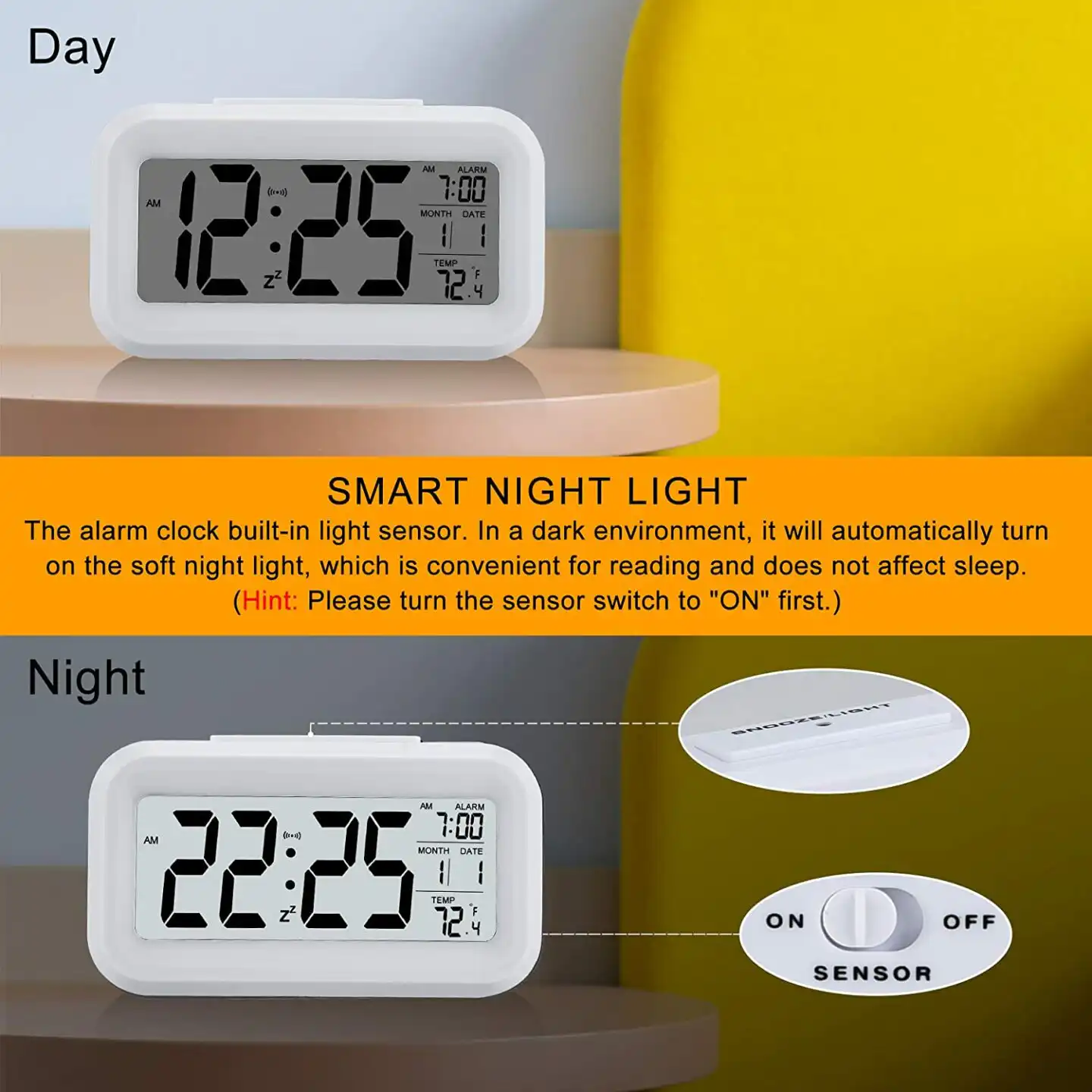 LCD Display Digital Alarm Clock: Buy Battery Powered Alarm Clock Best Price in Sri Lanka | ido.lk