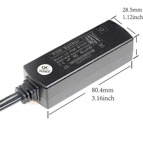 12V POE Splitter Connector Poe Power Adapter@ ido.lk