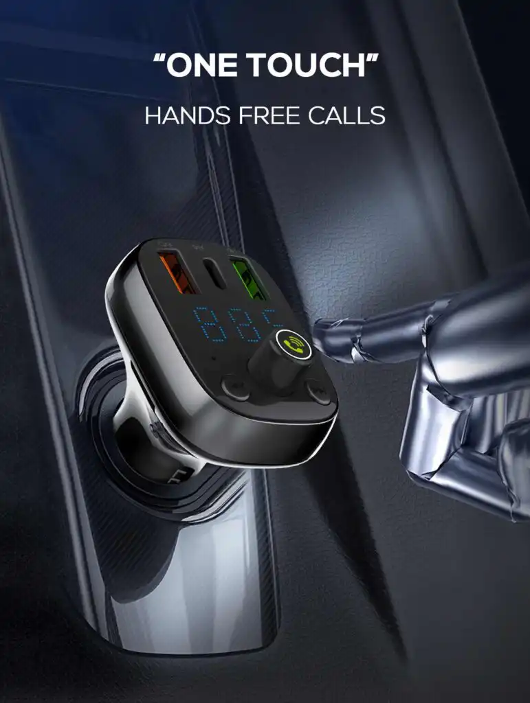 LDNIO Bluetooth FM Transmitter: LDNIO C704Q Universal Bluetooth FM transmitter and car charger Best Price in Sri Lanka