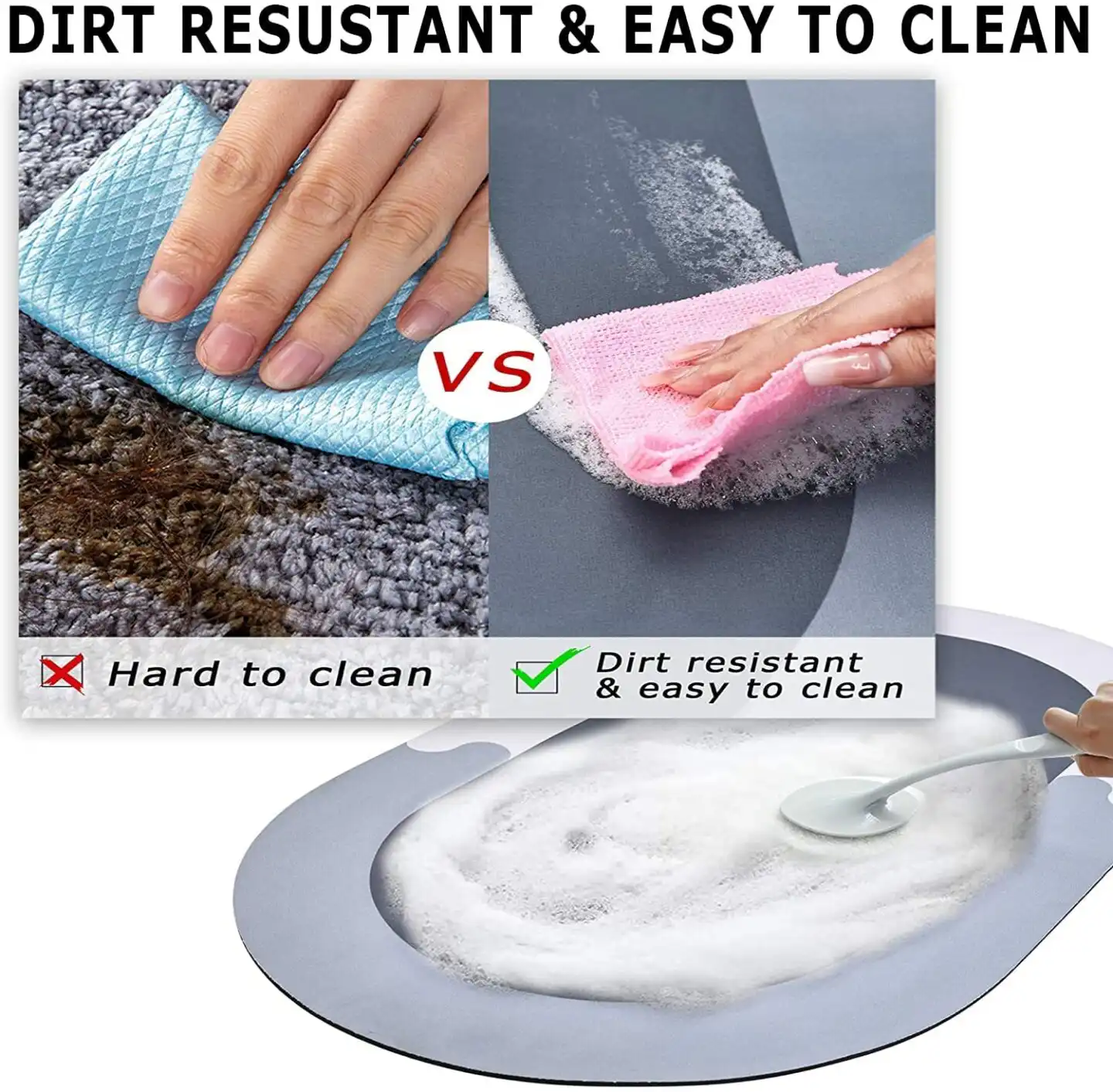 Water Absorbent Bathroom Mat Non Slip Entrance Doormat: Buy Waterproof Bath Mat Best Price in Sri Lanka | ido.lk