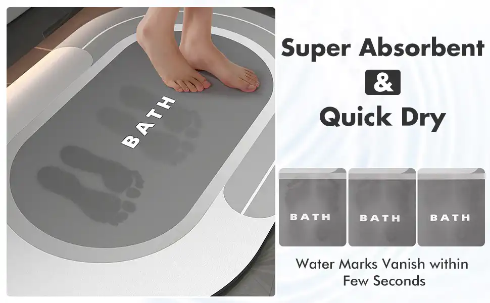 Water Absorbent Bathroom Mat Non Slip Entrance Doormat: Buy Waterproof Bath Mat Best Price in Sri Lanka | ido.lk
