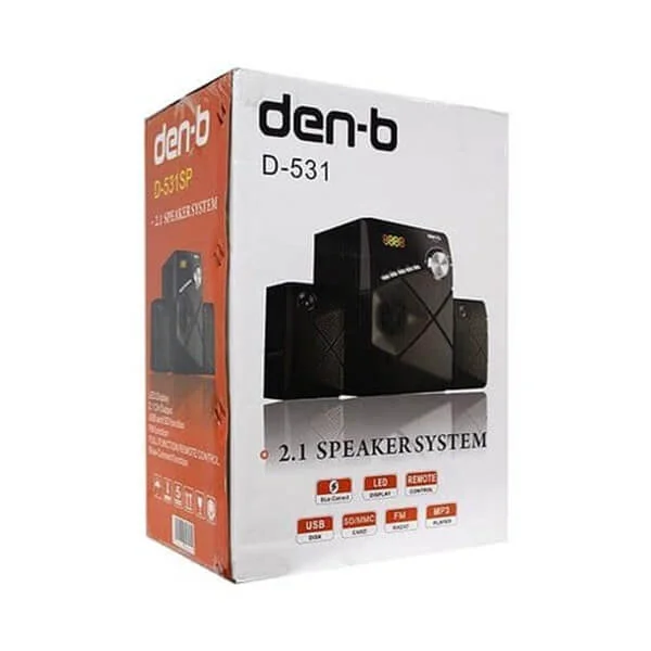Den-B D 531SP 2.1 Speaker System@ido.lk