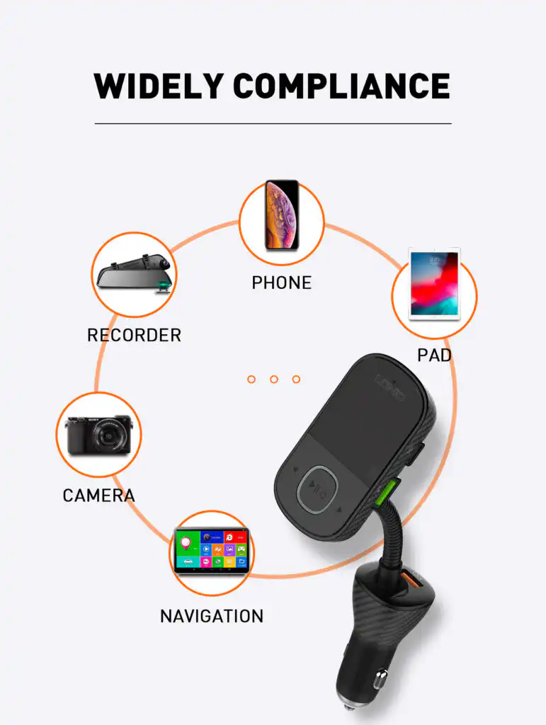 LDNIO Car FM Transmitter Bluetooth: Buy car FM Modulator Best Price in Sri Lanka For Online Shopping | ido.lk