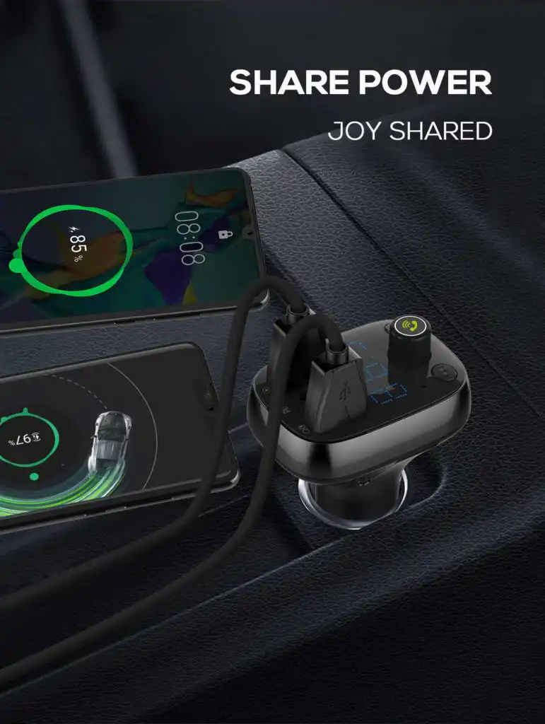 LDNIO Bluetooth FM Transmitter: LDNIO C704Q Universal Bluetooth FM transmitter and car charger Best Price in Sri Lanka
