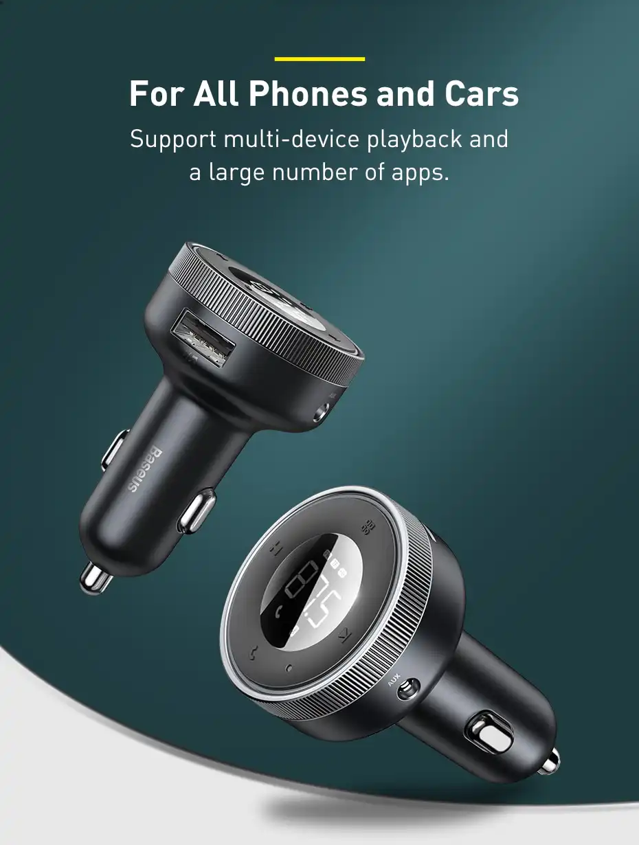 Baseus FM Transmitter Car Bluetooth 5.0 Music Adapter: Buy Car FM Modulator Best Price in Sri Lanka for online Shopping | ido.lk