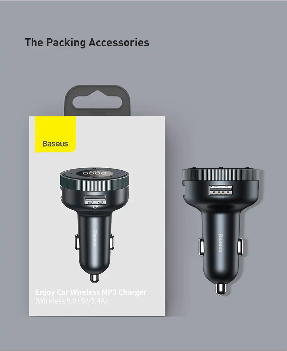 Baseus FM Transmitter Car Bluetooth 5.0 Music Adapter: Buy Car FM Modulator Best Price in Sri Lanka for online Shopping | ido.lk