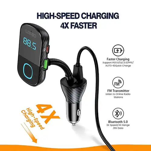 LDNIO Car FM Transmitter in Sri Lanka@ido.lk