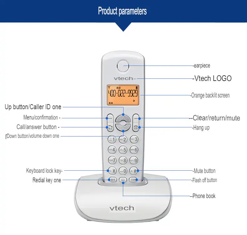 Cordless Phone Vtech VT1047: Buy  Cordless Phone Vtech Best Price in Sri Lanka | ido.lk