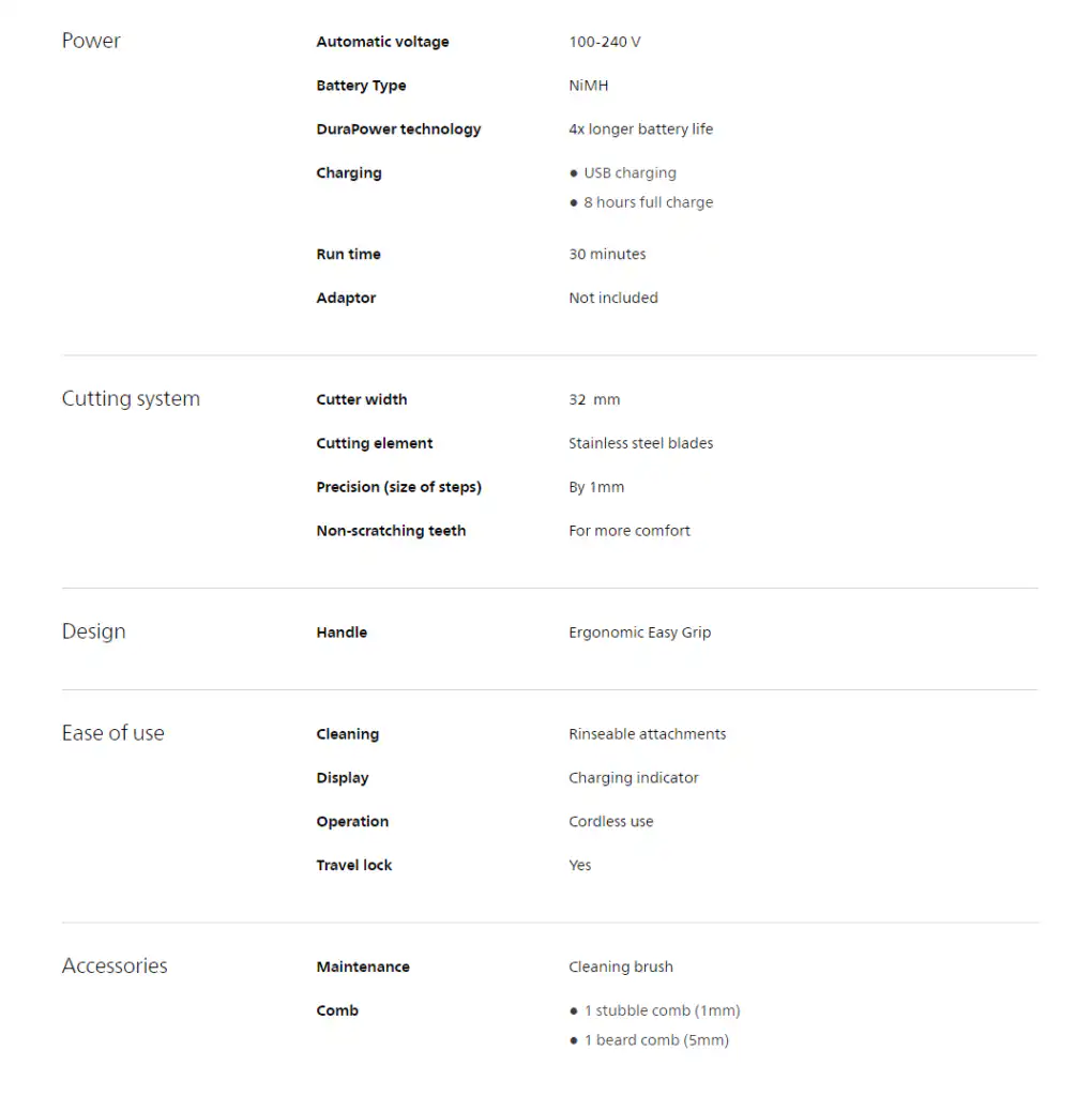 Phlips trimmer Specs Sri Lanka | ido.lk
