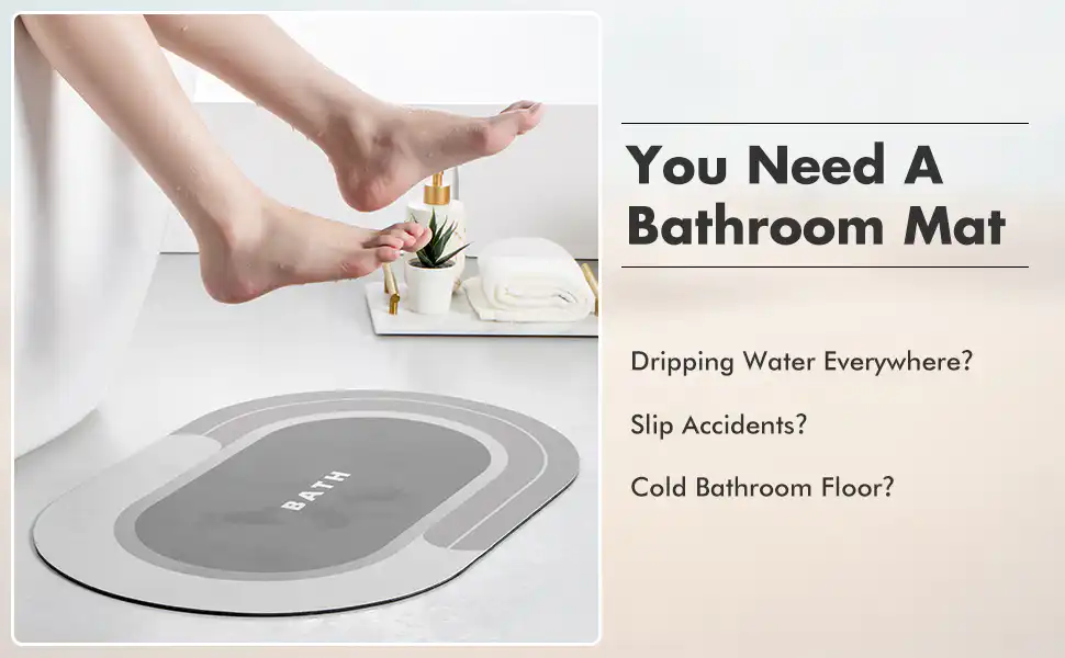 Water Absorbent Bathroom Mat Non Slip Entrance Doormat: Buy Waterproof Bath Mat Best Price in Sri Lanka | ido.lk