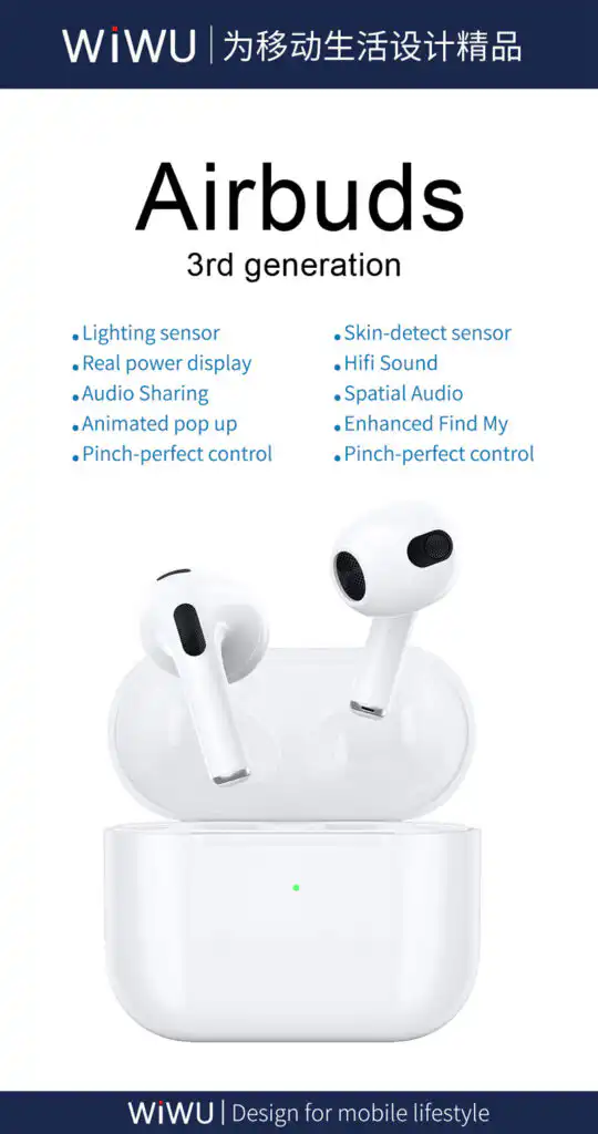 Wiwu Airbuds SE 3rd Generation Bluetooth Earphone: Buy Wireless Earbuds Best Price in Sri lanka | ido.lk