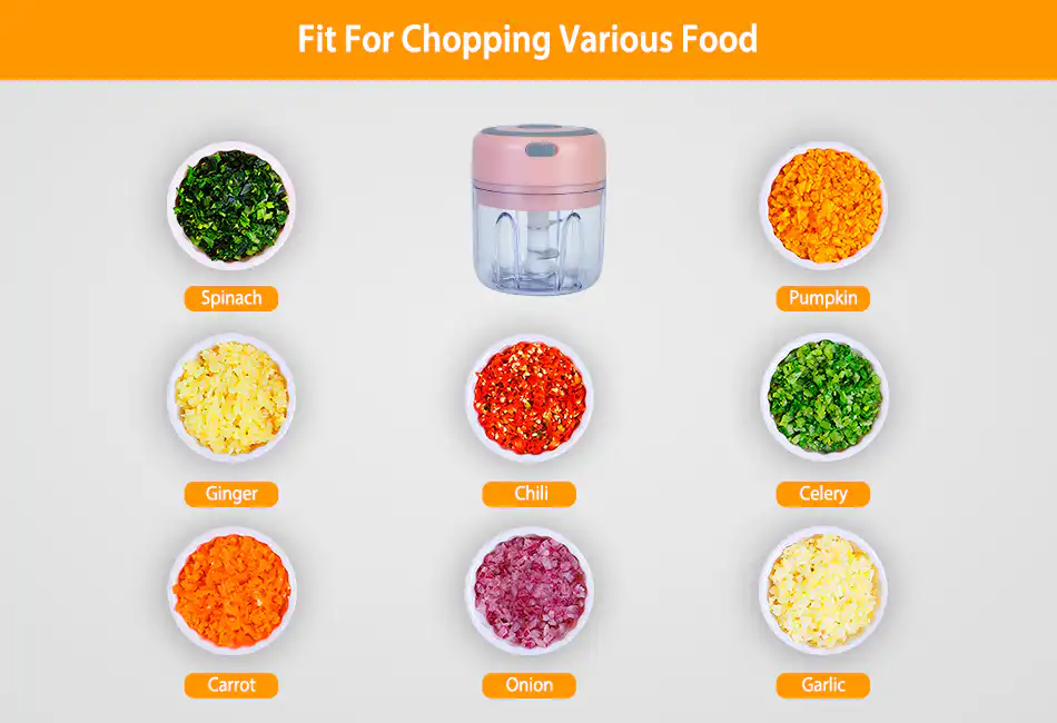 Electric Mini Food Chopper 250ml Garlic Mincer: Buy an Electric rechargeable Food Chopper Best Price in Sri Lanka | ido.lk