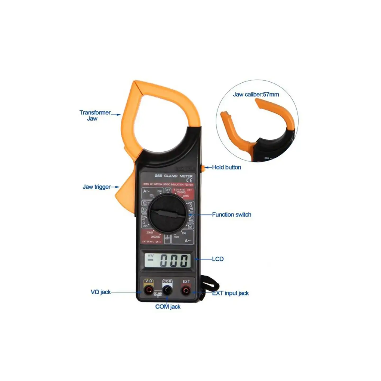 Digital Clamp Meter Voltage Measurement Device Tester DT-266: Buy Digital Clamp Meter Best Price in Sri Lanka | ido.lk