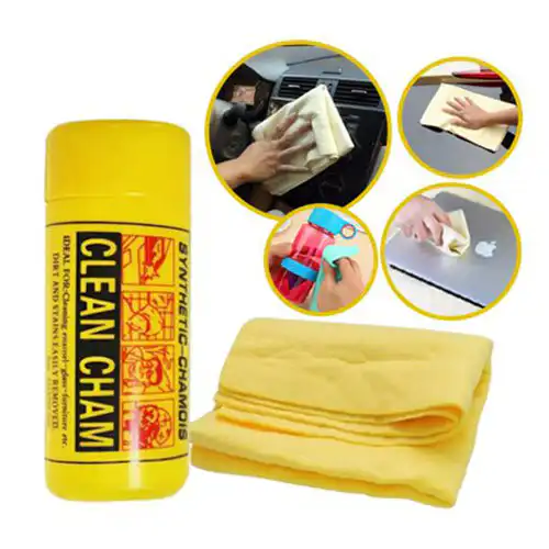 Microfiber Synthetic Cleaning Cloth Chamois Towel @ido.lk