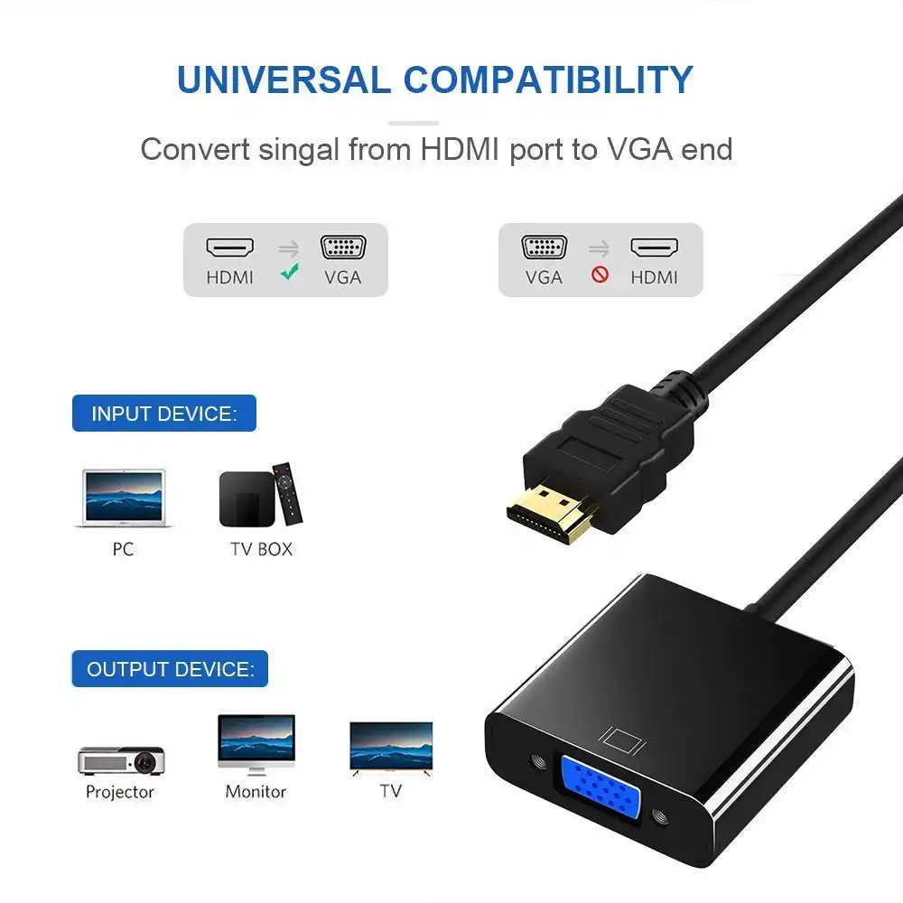HDMI to VGA Converter with Audio Output: Buy Online at Best  Prices in Sri Lanka | ido.lk