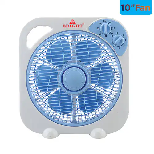 Bright 10inch Box Desk Fan with Timer@ido.lk