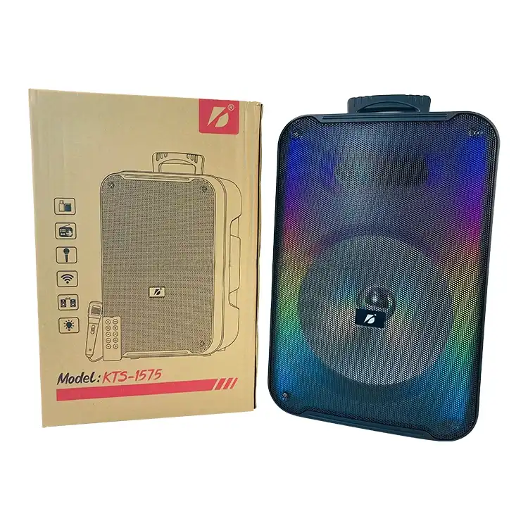 KTS-1575 Portable Karaoke Wireless Speaker 12 Inch: Buy KTS-1575 Portable Karaoke Wireless Speaker Best Price in Sri Lanka | ido.lk