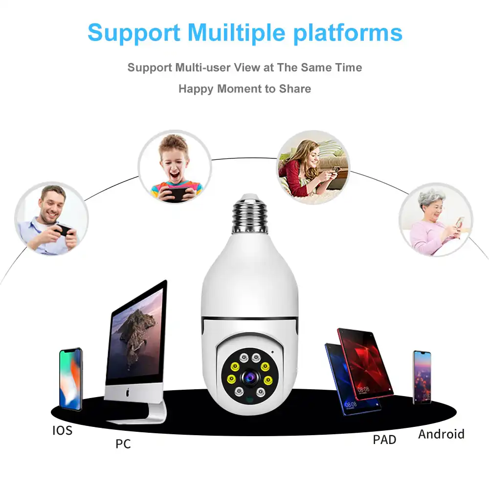 Bulb Smart WiFi PTZ Camera V380 Pro: Buy Bulb Smart WiFi PTZ Camera Best Price in Sri Lanka | ido.lk