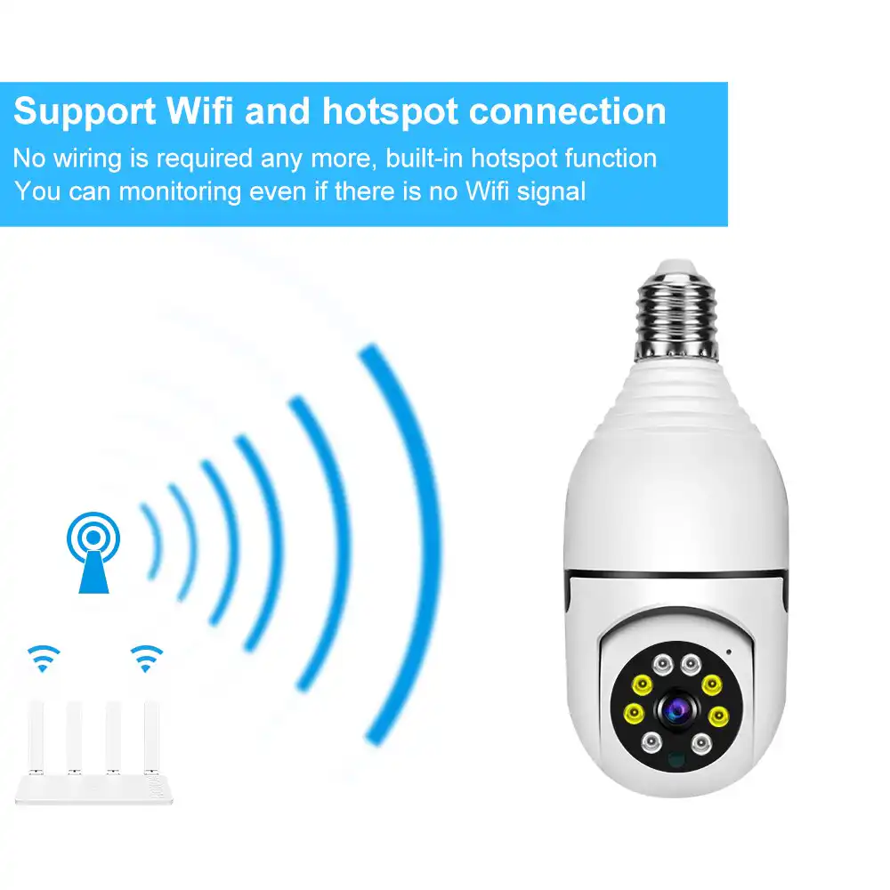 Bulb Smart WiFi PTZ Camera V380 Pro: Buy Bulb Smart WiFi PTZ Camera Best Price in Sri Lanka | ido.lk