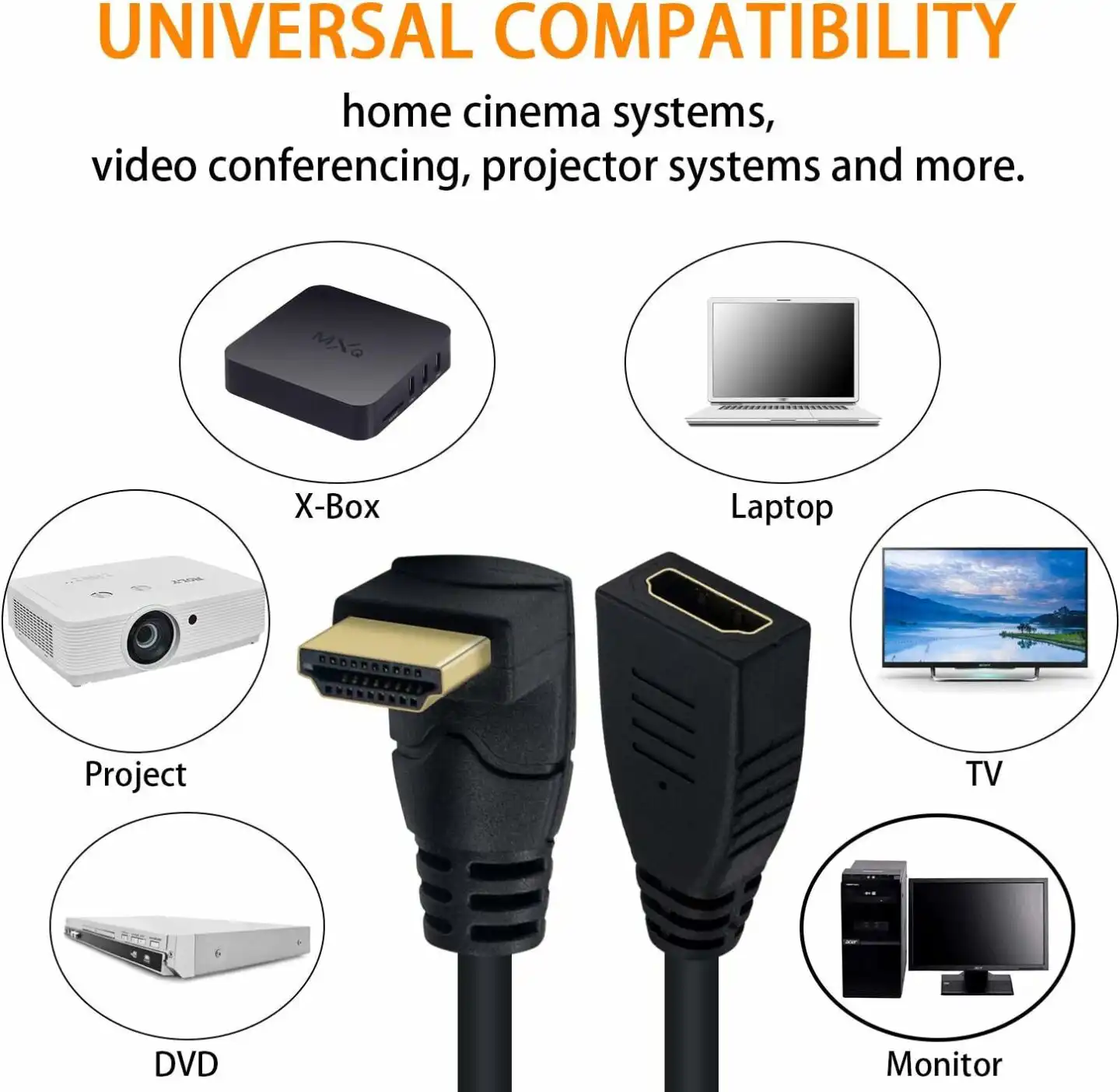 HDMI Extension Cable 90 Degree L-Type: Buy HDMI Extension Cable 90 Degree L-Type Best Price in Sri Lanka | ido.lk