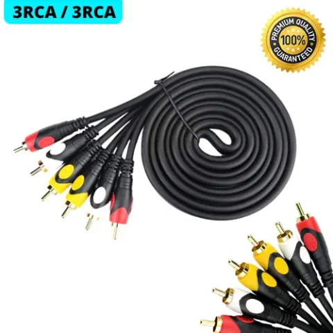 Premium Quality 3RCA Cable 1.8M: Buy Premium Quality 3RCA Cable 1.8M Best Price in Sri Lanka | ido.lk