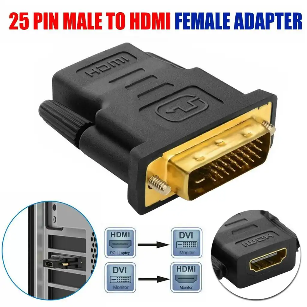 HDMI Female to DVI Connector 24 in 1: Buy HDMI Female to DVI Connector Best Price in Sri Lanka | ido.lk