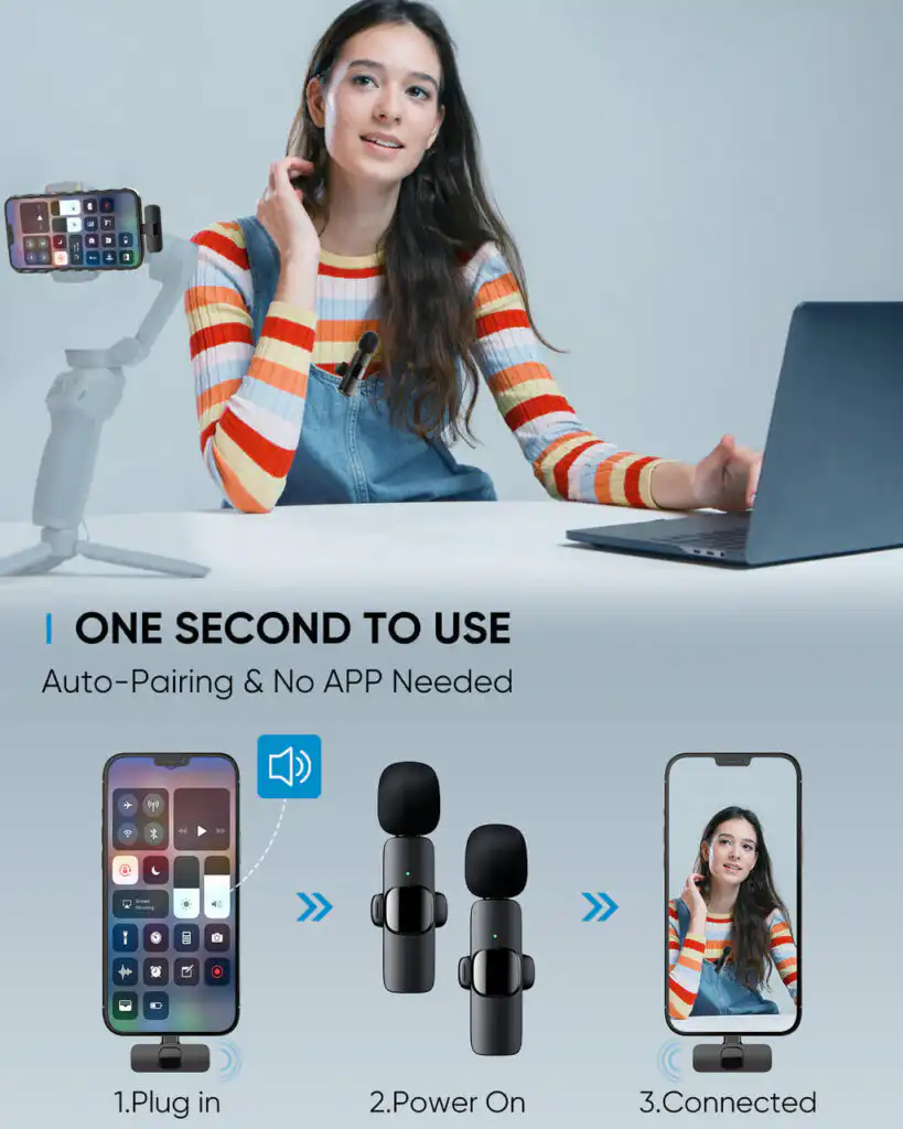 K9 Dual Wireless Clip Microphone: Buy K9 Dual Wireless Clip Microphone in Sri Lanka | ido.lk