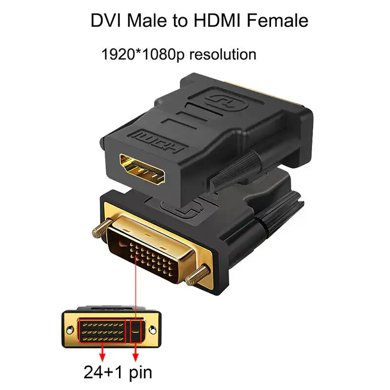 HDMI Female to DVI Connector 24 in 1: Buy HDMI Female to DVI Connector Best Price in Sri Lanka | ido.lk