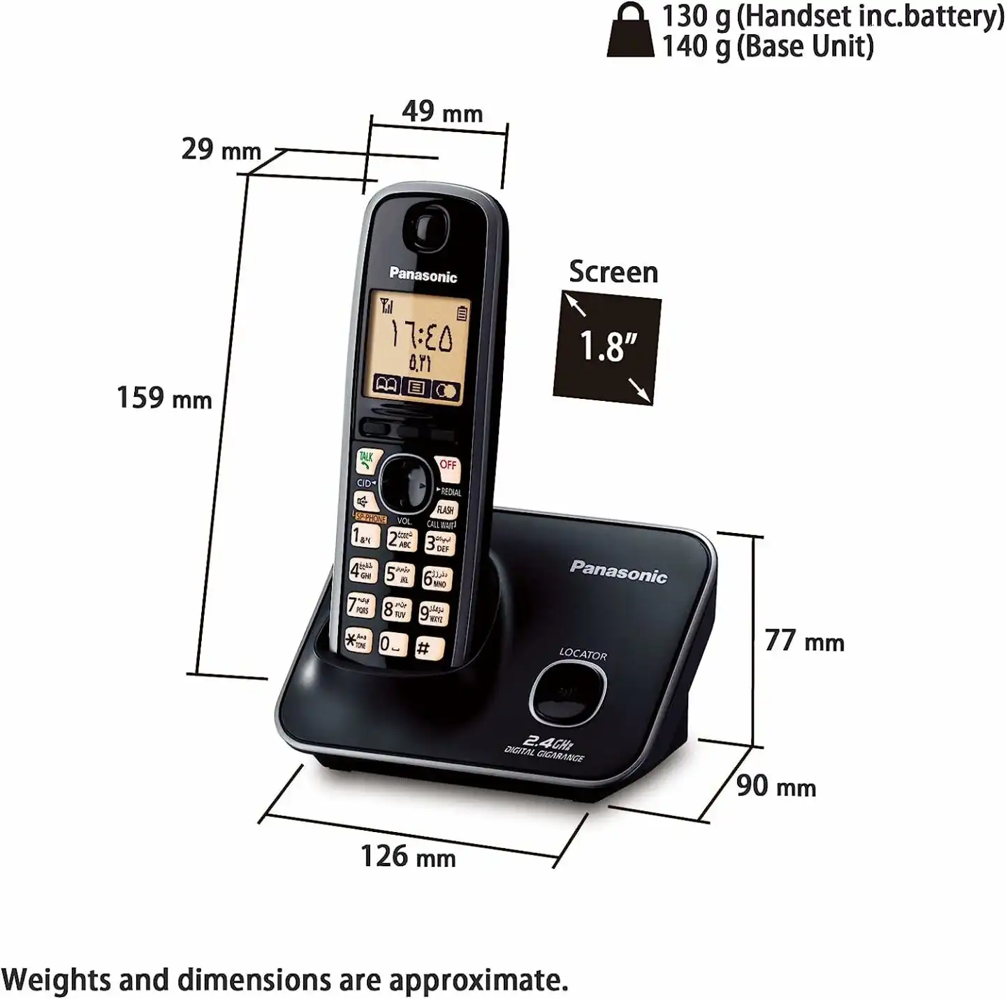 Panasonic Landline Cordless Phone KX-TG3711SX: Buy Panasonic Landline Cordless Phone Best Price in Sri Lanka | ido.lk