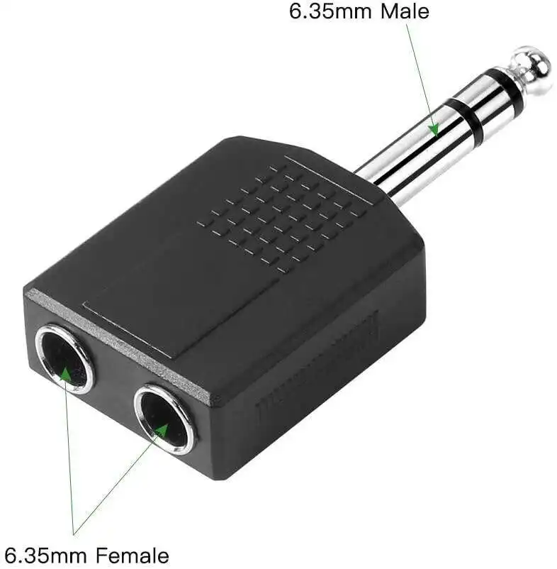 6.5mm Mic Stereo Jack Male to Double 6.35mm Female Y Splitter: Buy 6.5mm Mic Stereo Jack Male to Double 6.35mm Female Y Splitter Best Price in Sri lanka | ido.lk
