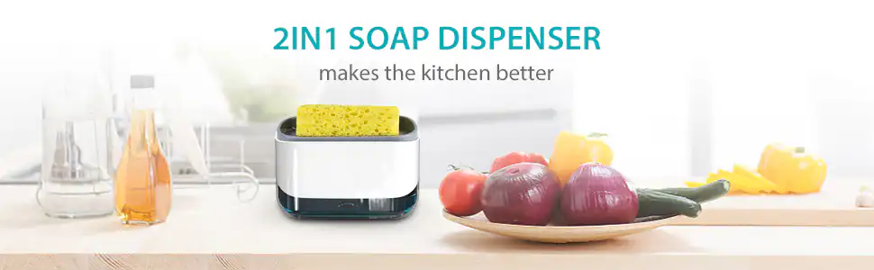 Press Type Pump Soap Dispenser with Sponge Holder: Buy Press Type Pump Soap Dispenser Best Price in Sri Lanka | ido.lk
