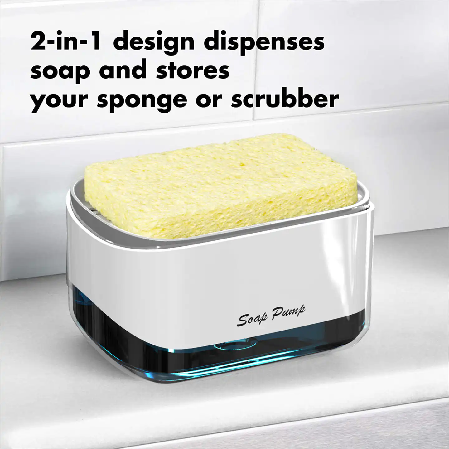 Press Type Pump Soap Dispenser with Sponge Holder: Buy Press Type Pump Soap Dispenser Best Price in Sri Lanka | ido.lk