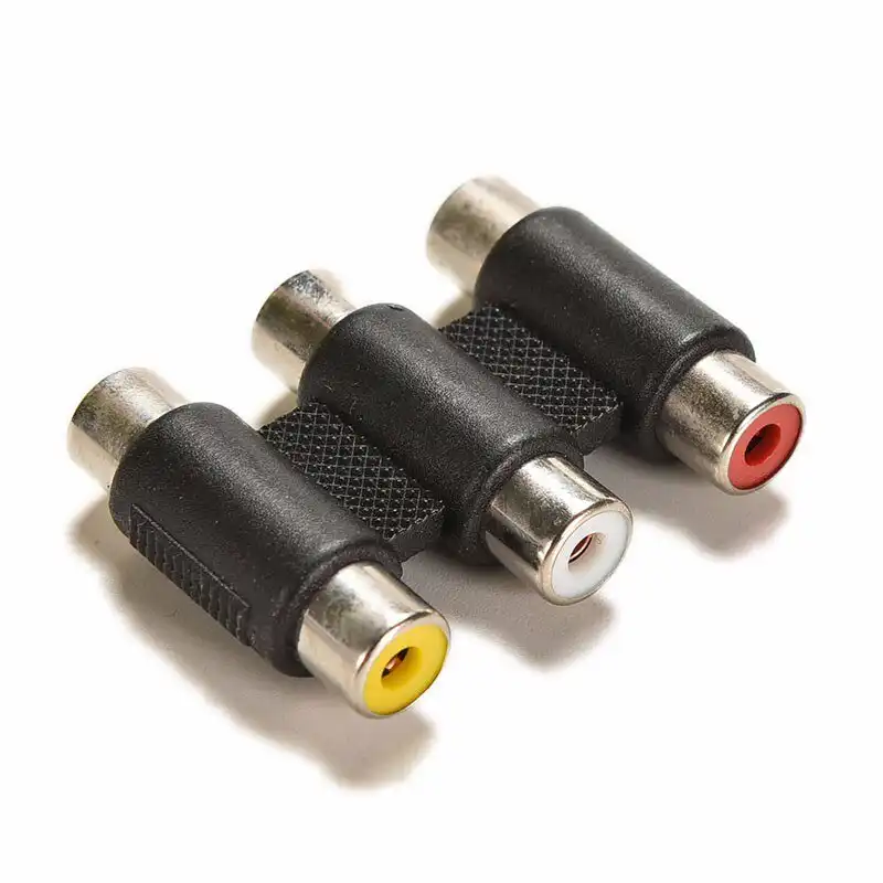 3 RCA AV Connector Female to Female RCA Jointer: Buy 3 RCA Connector Female to Female Best Price in Sri lanka | ido.lk