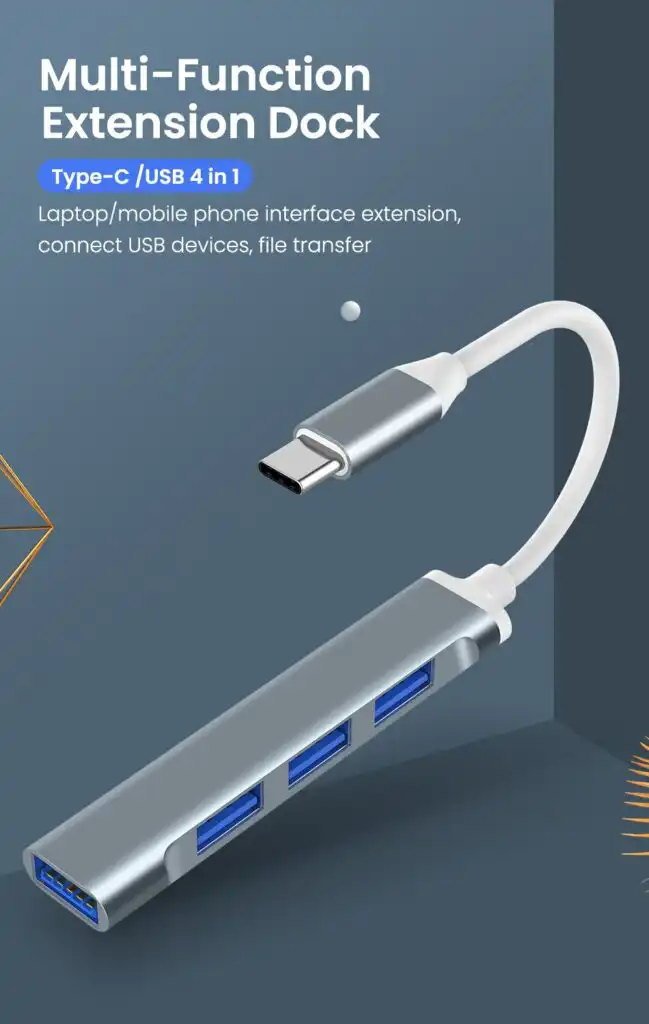 USB C Hub 4 Port 3.0 Type C USB Multi-Port Hub: Buy USB C Hub 4 Port Best Price in Sri Lanka | ido.lk