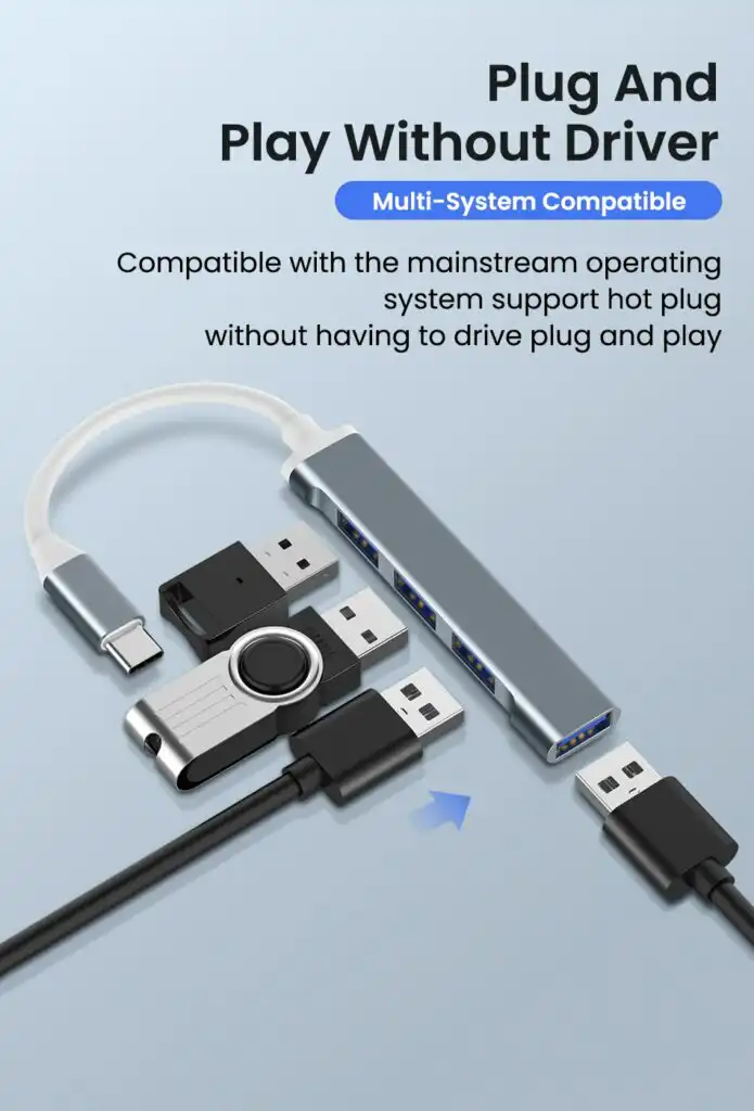 USB C Hub 4 Port 3.0 Type C USB Multi-Port Hub: Buy USB C Hub 4 Port Best Price in Sri Lanka | ido.lk